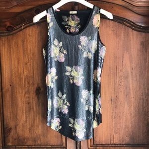 Silence + Noise sleeveless sequin Top